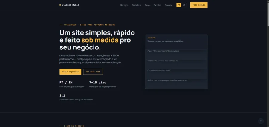 Freelance Landing Page